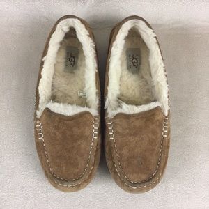 UGG Ansley Womens 9 Chestnut Moc Loafers 3312